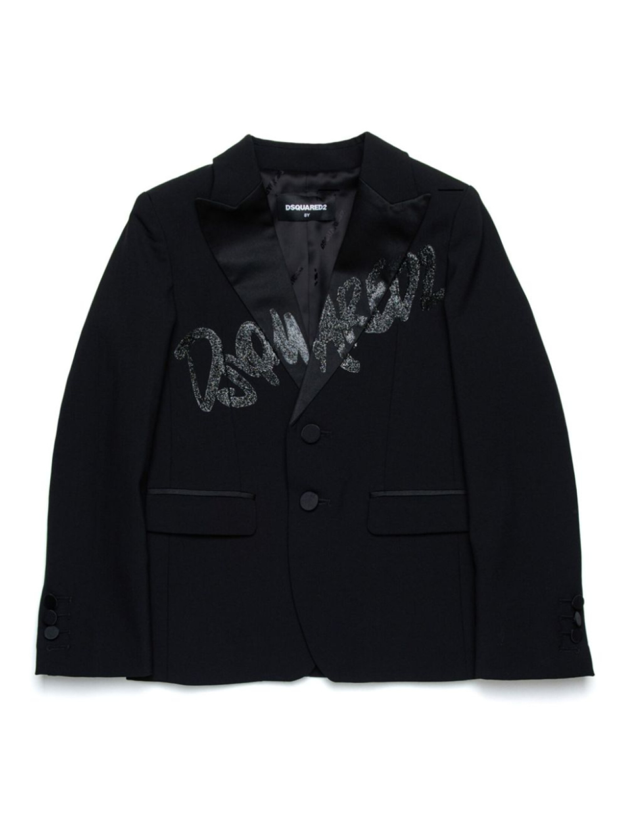 

DSQUARED2 KIDS блейзер с логотипом, черный