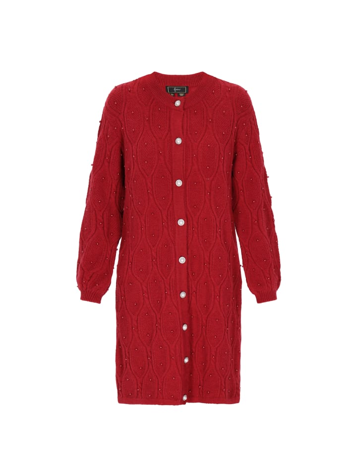 

Женский кардиган бордового цвета faina