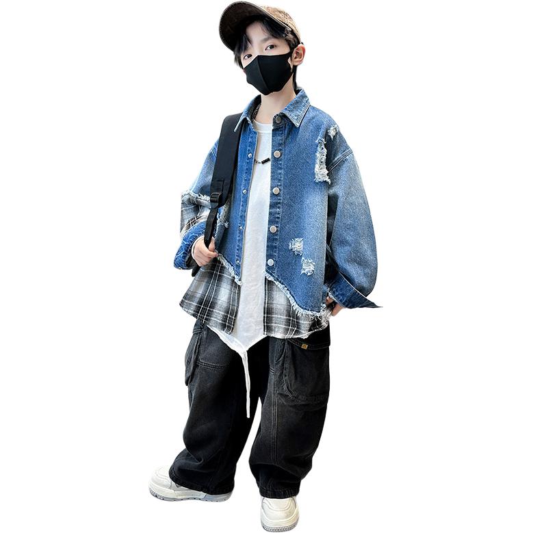 

Рубашка с лацканом Grade School Casual Shirts Lapel Moderate EASTERN CAMEL, синий