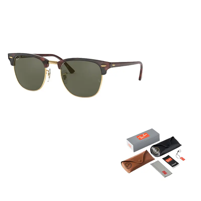 

RayBan Солнечные очки Ray Ban Clubmaster Reverse Square Frame, Tortoiseshell