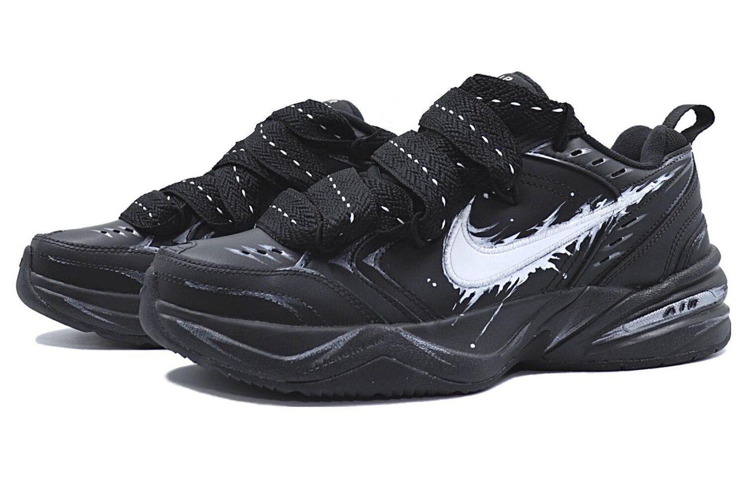 Массивные кроссовки Nike Air Monarch 4 унисекс, Black — фото 3