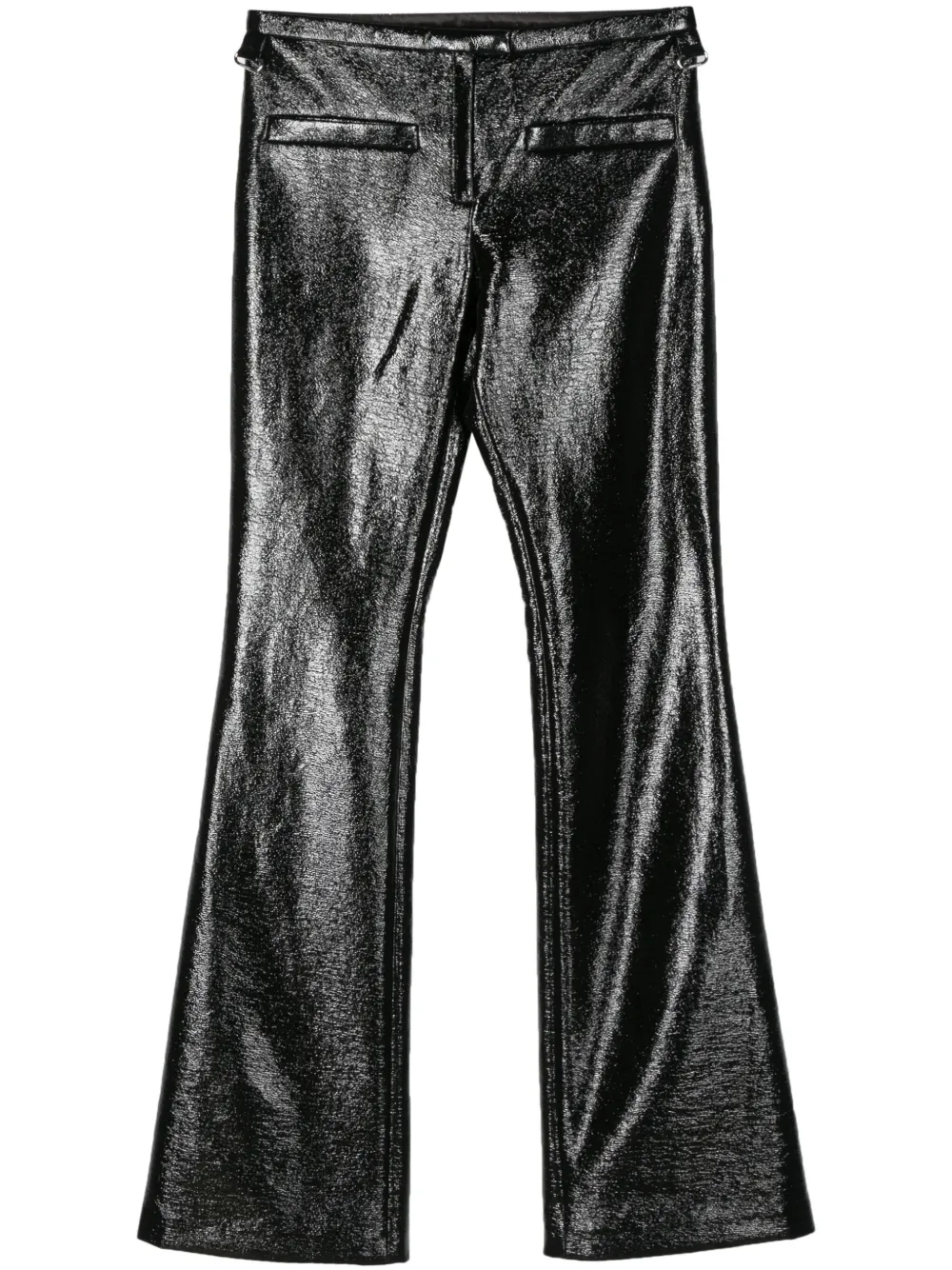 

Расклешенные брюки Snaps Vinyl Courrèges, черный