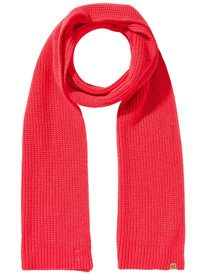 

Шарф Camel Active Strick aus reiner Baumwolle, цвет leuchtendes rot