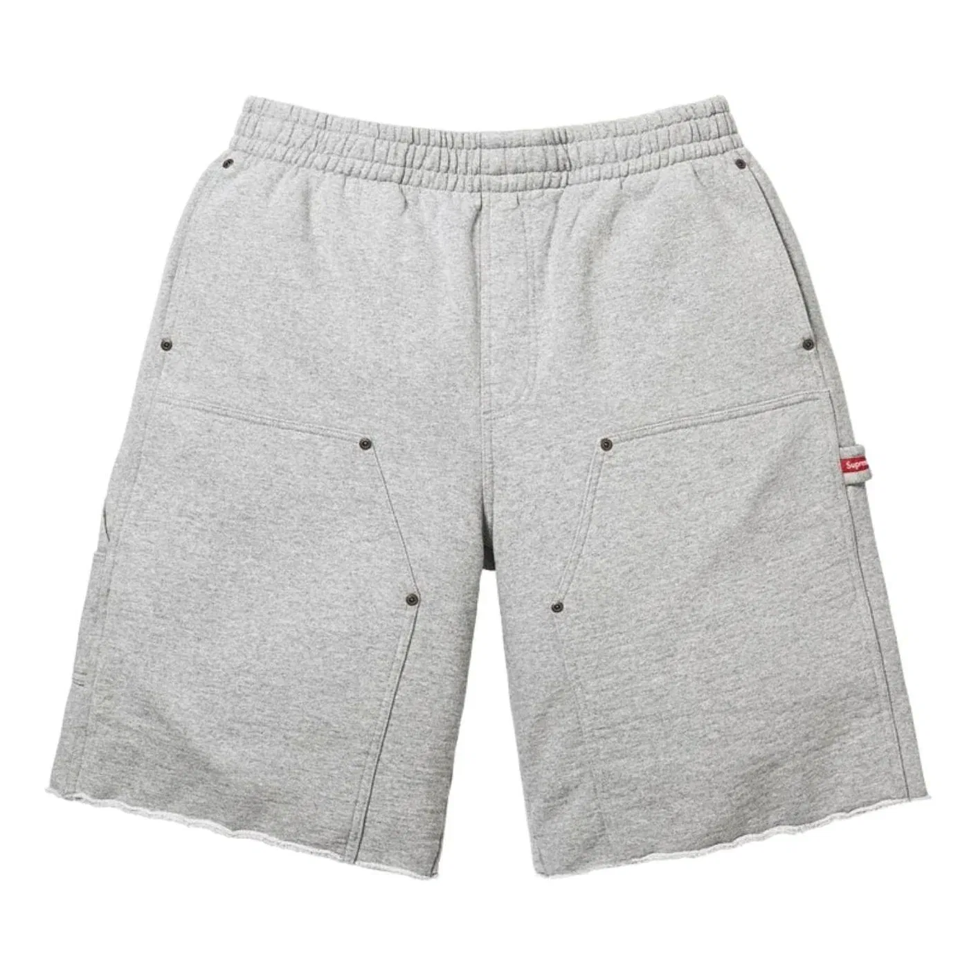 Спортивные шорты Supreme SS26 Double Knee Painter Sweatshort 'Heather Grey' SUP-SS26-204-GRY, серый
