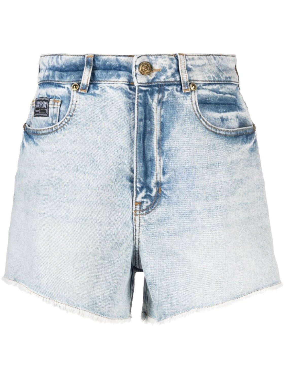 

Versace Jeans Couture джинсовые шорты с завышенной талией, синий