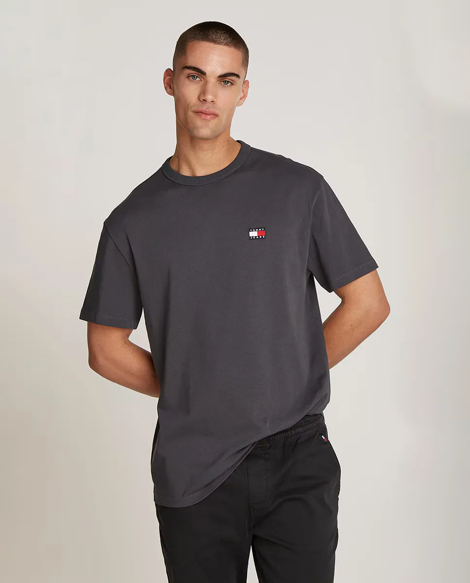 

Мужская футболка стандартного кроя с короткими рукавами Tommy Jeans, темно-серый