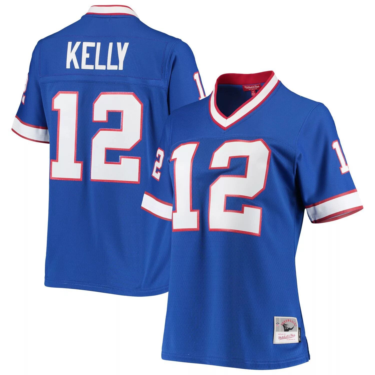 

Женская копия джерси Mitchell & Ness Jim Kelly Royal Buffalo Bills 1990 года Legacy