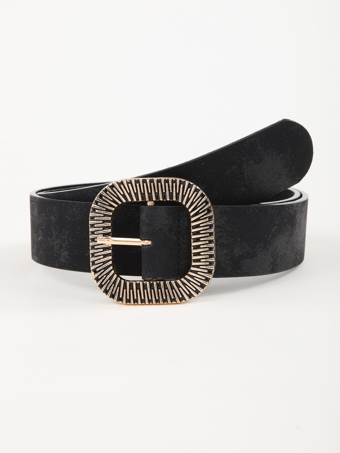 

Ремень с металлической пряжкой, черный