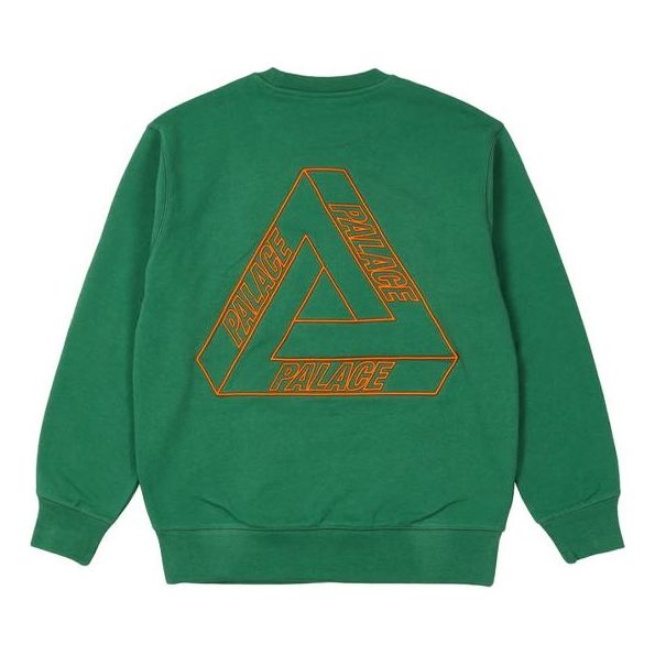 

Худи PALACE Outliner Mit Desigher Crew Green Back Triangle Printing Round Neck Unisex Green, зеленый