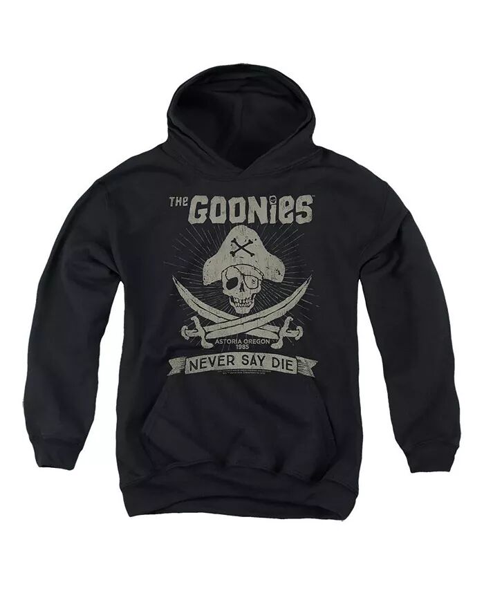

Толстовка с капюшоном для мальчиков Youth Never Say Die The Goonies, черный