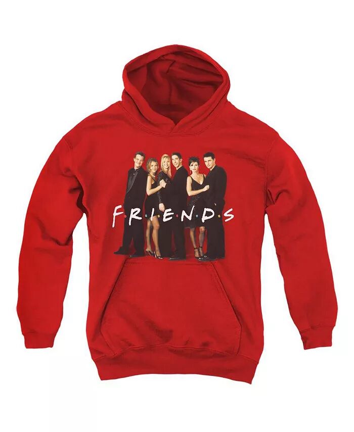 

Молодежная толстовка с капюшоном в черном цвете / Толстовка с капюшоном Friends, красный