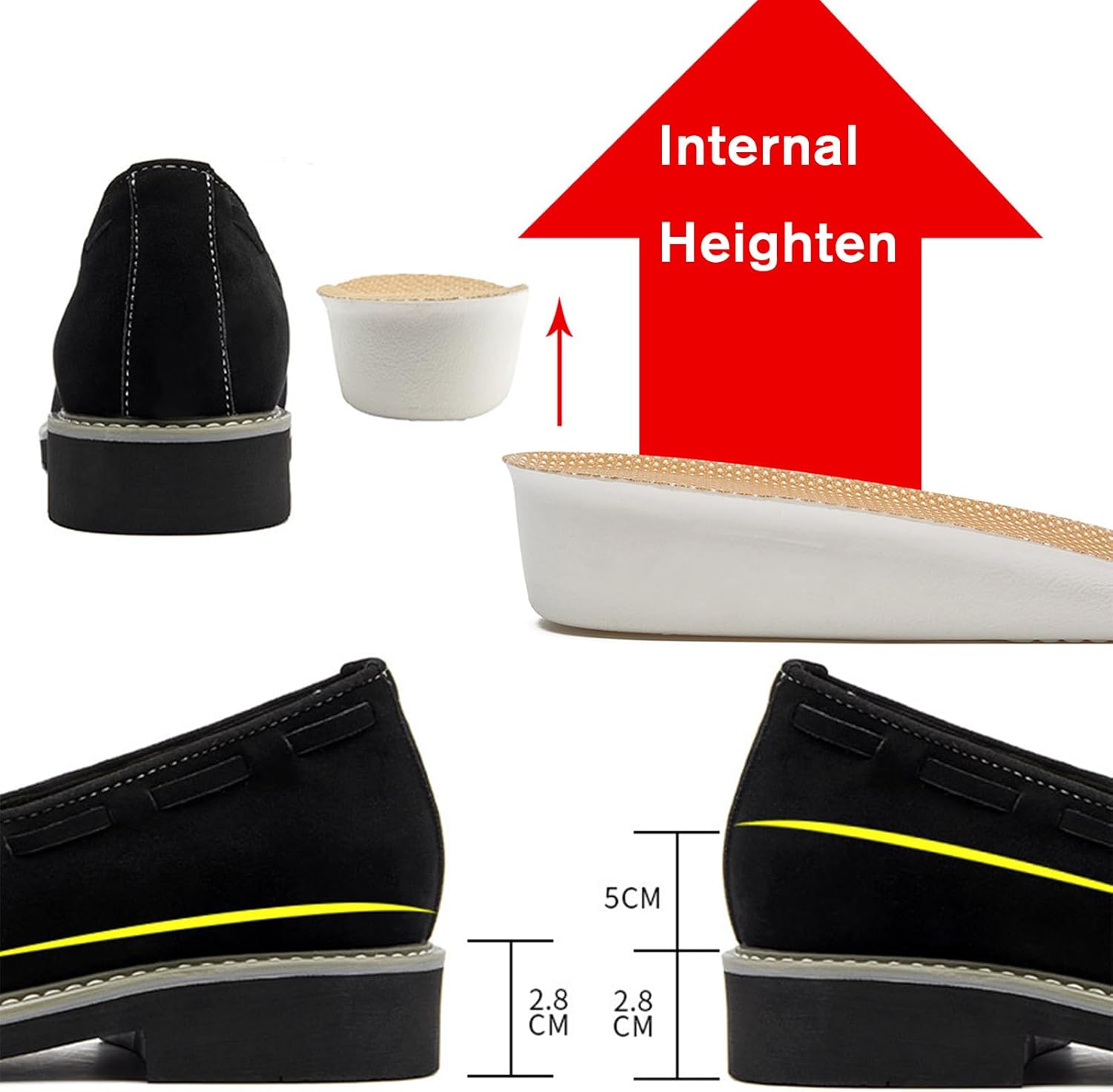Мужские замшевые лоферы BZIKBGE с кисточками, низкий каблук, удобные, дышащие, противоскользящие, с подъемом, без шнурков, повседневная и деловая обувь, коричневый — фото 4