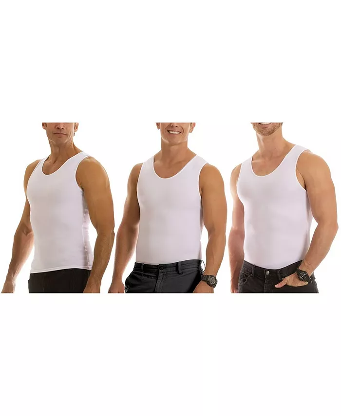 

Мужские компрессионные майки-футболки Insta Slim, 3 шт Instaslim, белый