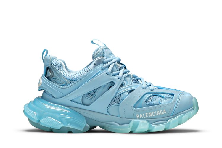 Кроссовки Balenciaga Wmns Track Sneaker Clear Sole - Light Blue, синий