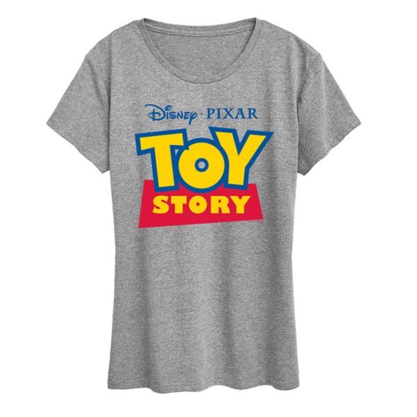 

Женская футболка с графическим логотипом «История игрушек» Disney / Pixar, серый