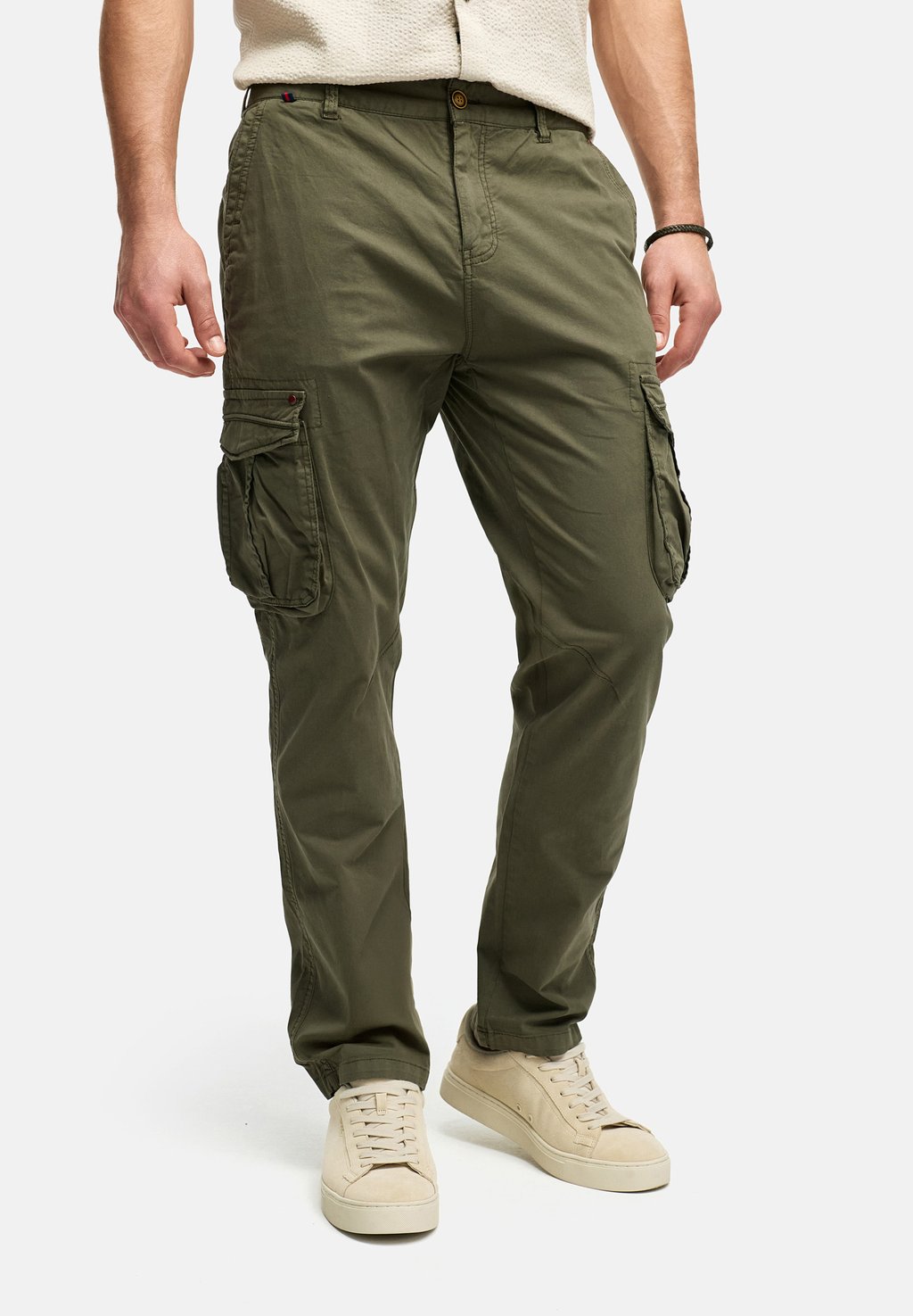 

Брюки карго RAMEN INDICODE JEANS, темно-зеленый