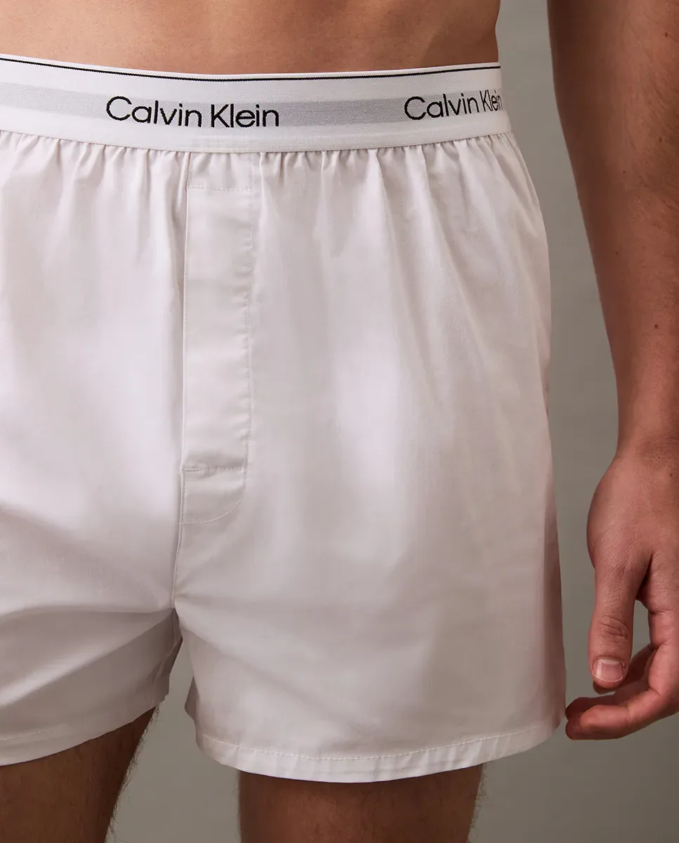 Набор из 3 свободных боксеров slim - Icon Cotton Stretch Calvin Klein, мультиколор — фото 4