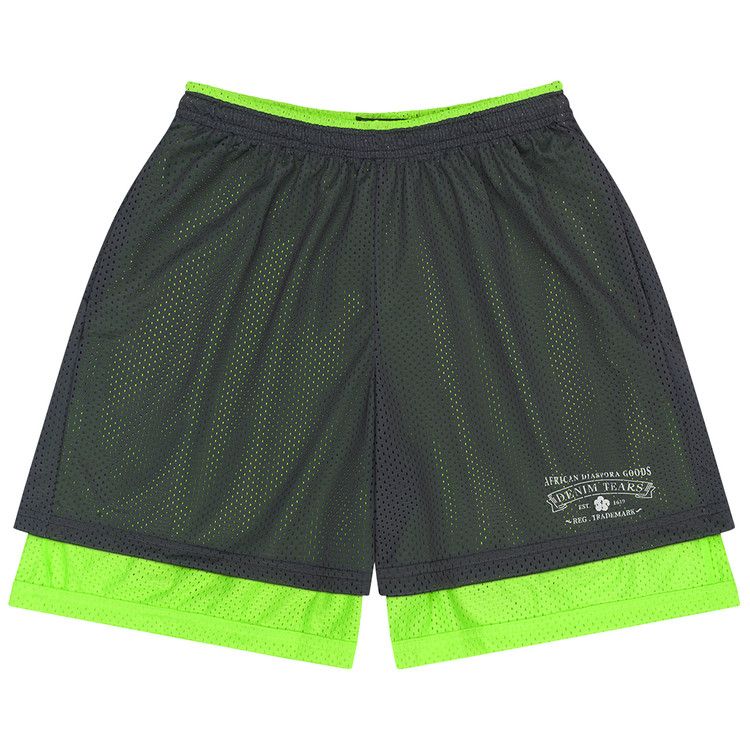 

Шорты Denim Tears ADG Double Layer Mesh Shorts, Grey/Lime