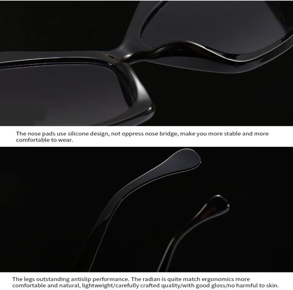 

Модные солнцезащитные очки большого размера Polygon 2027 года для женщин и мужчин, винтажные, в черной оправе, с защитой от УФ-излучения UV400 MTZJH, Black Grey