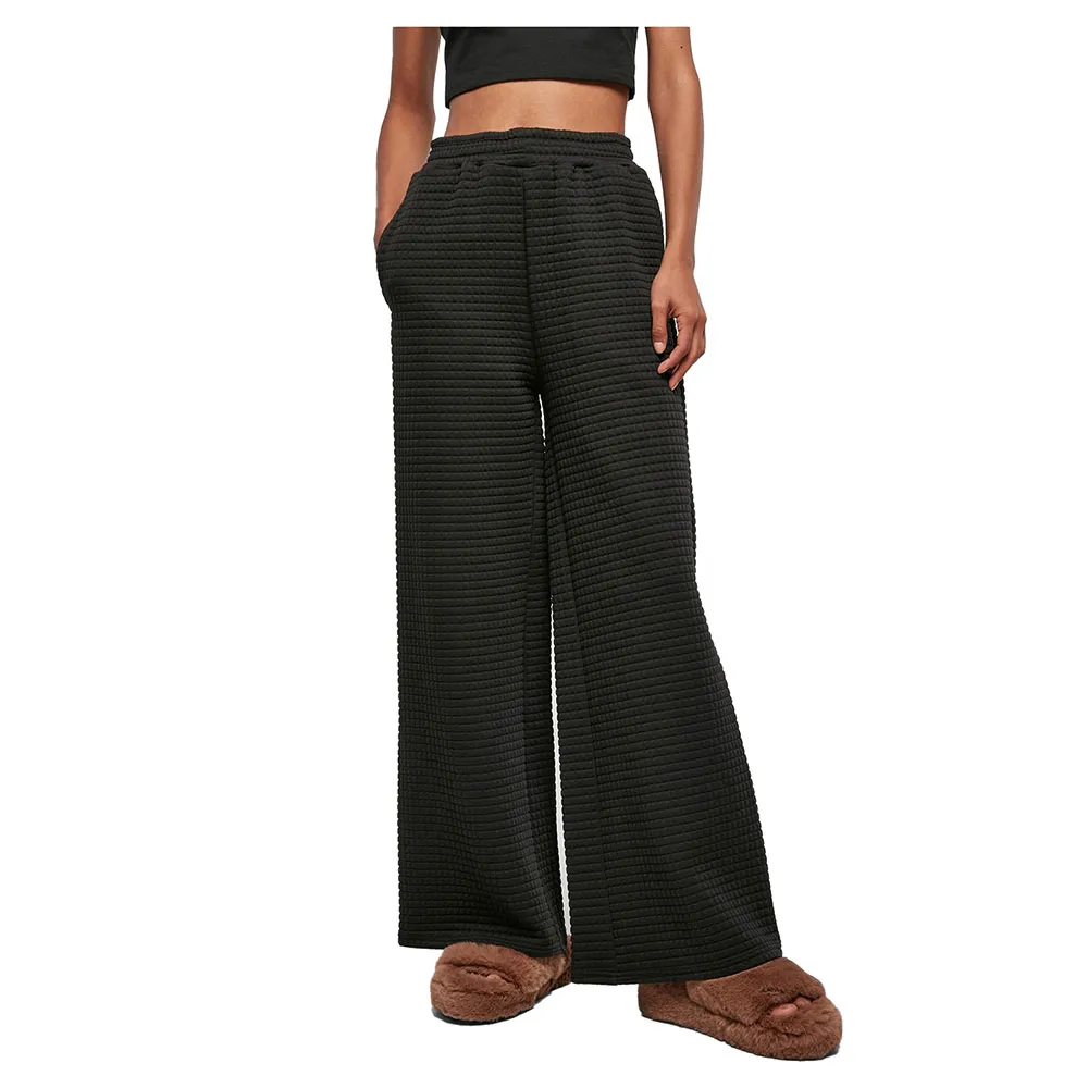 

Спортивные брюки Urban Classics Quilte Wide Leg, черный