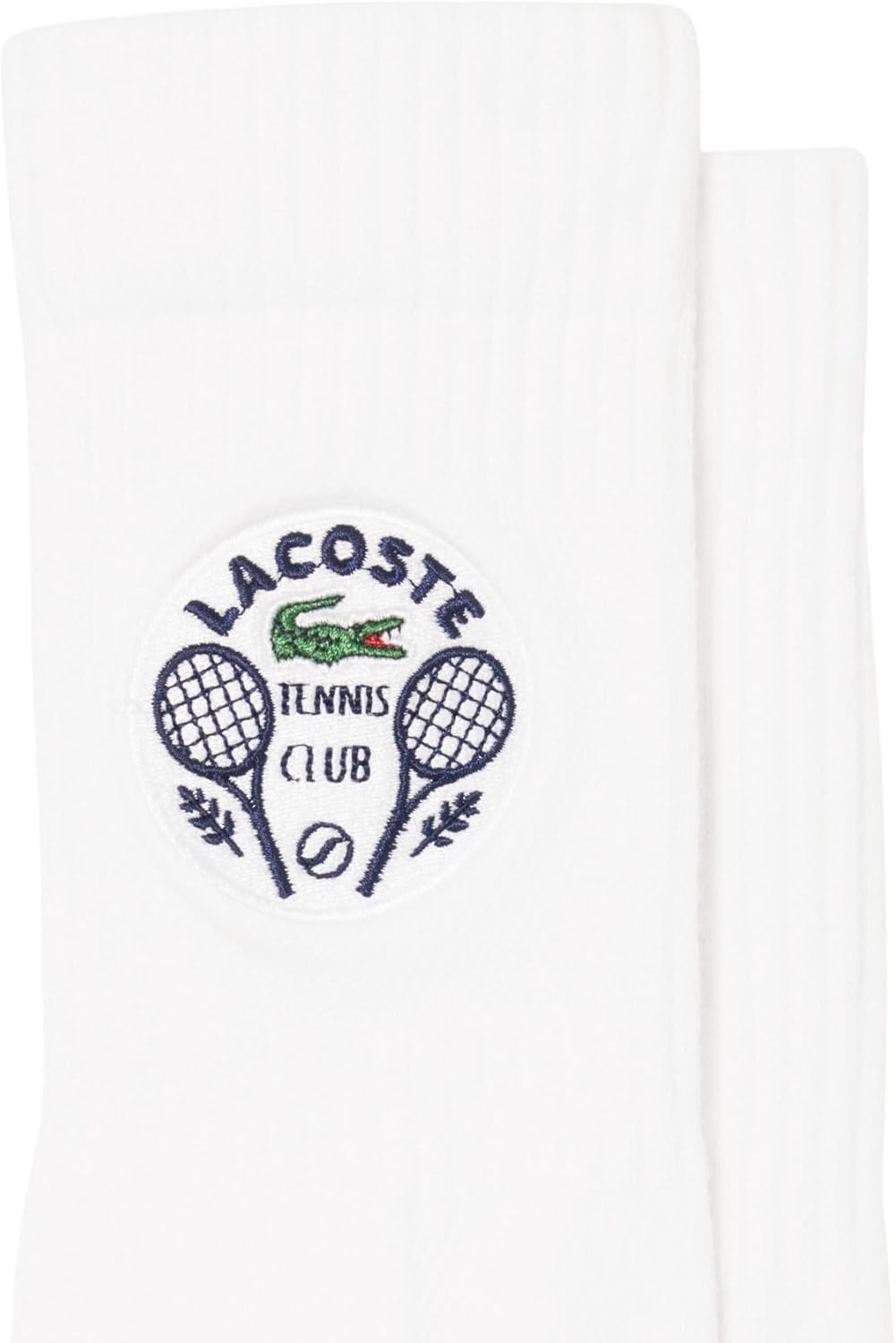 Мужские спортивные теннисные носки Lacoste из хлопка, White — фото 2