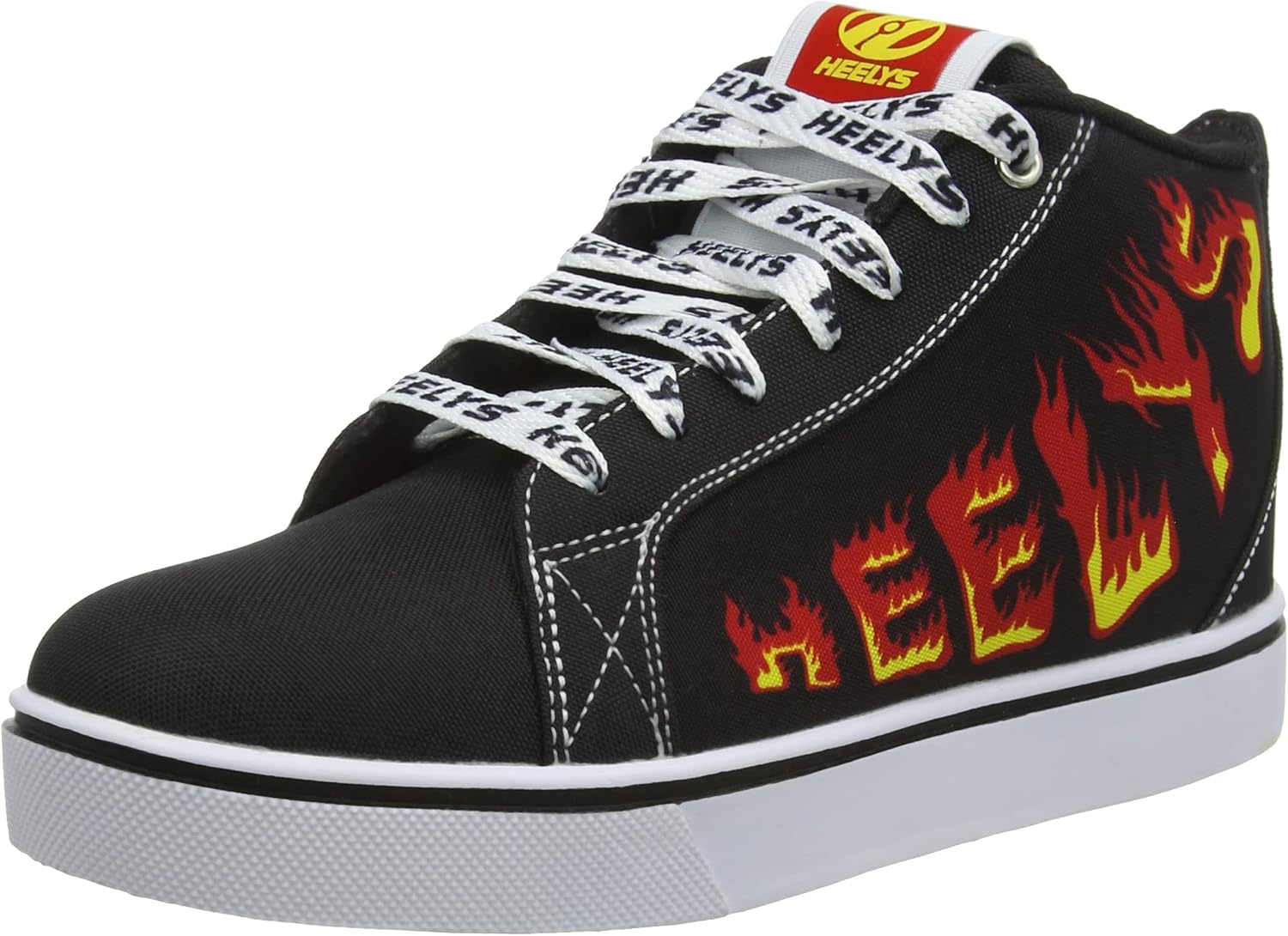 

Heelys Racer 20 Mid - Black/White/Red/Yellow Flame, черный/белый/красный/желтый