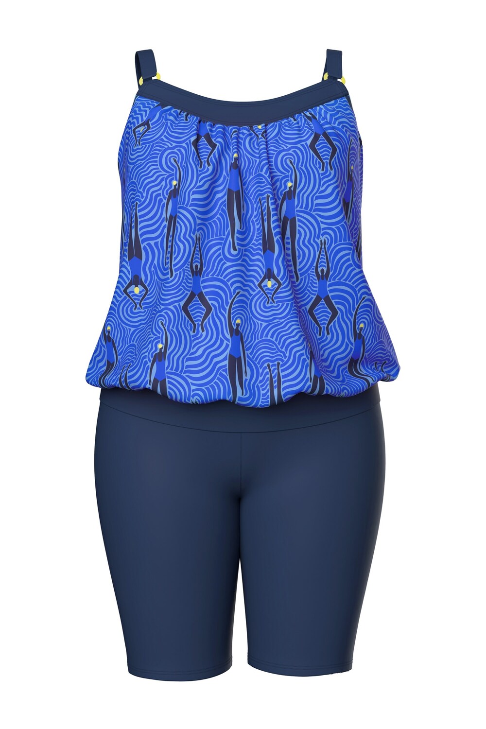 

Ulla Popken Танкини в цвете Marine Blue, Sky Blue, Синий, Ulla Popken Танкини в цвете Marine Blue, Sky Blue