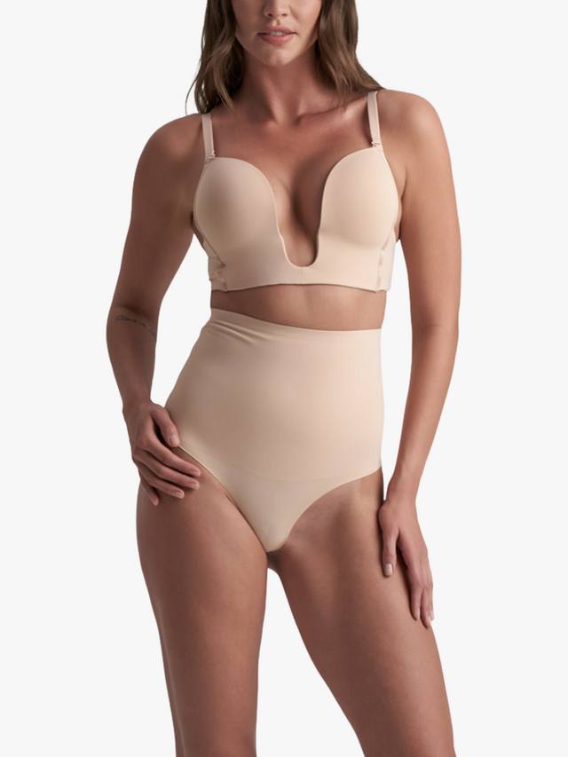 

Утягивающее стринги с высокой талией Bye Bra, Beige