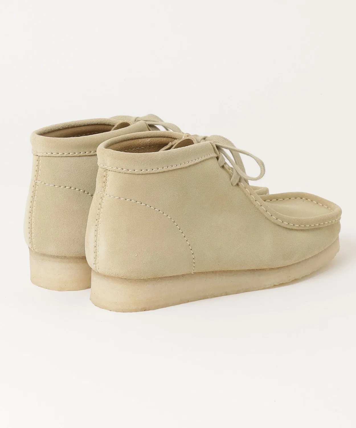 Ботинки Wallabee Boot CLARKS Maple Suede бежевые — фото 2