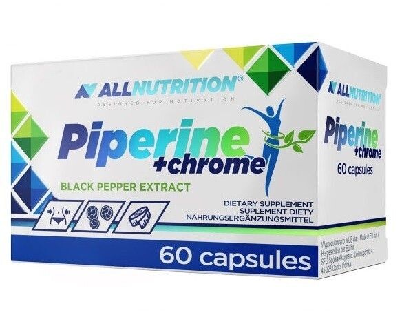 

Allnutrition Piperine+Chrome капсулы для похудения, 60 шт.