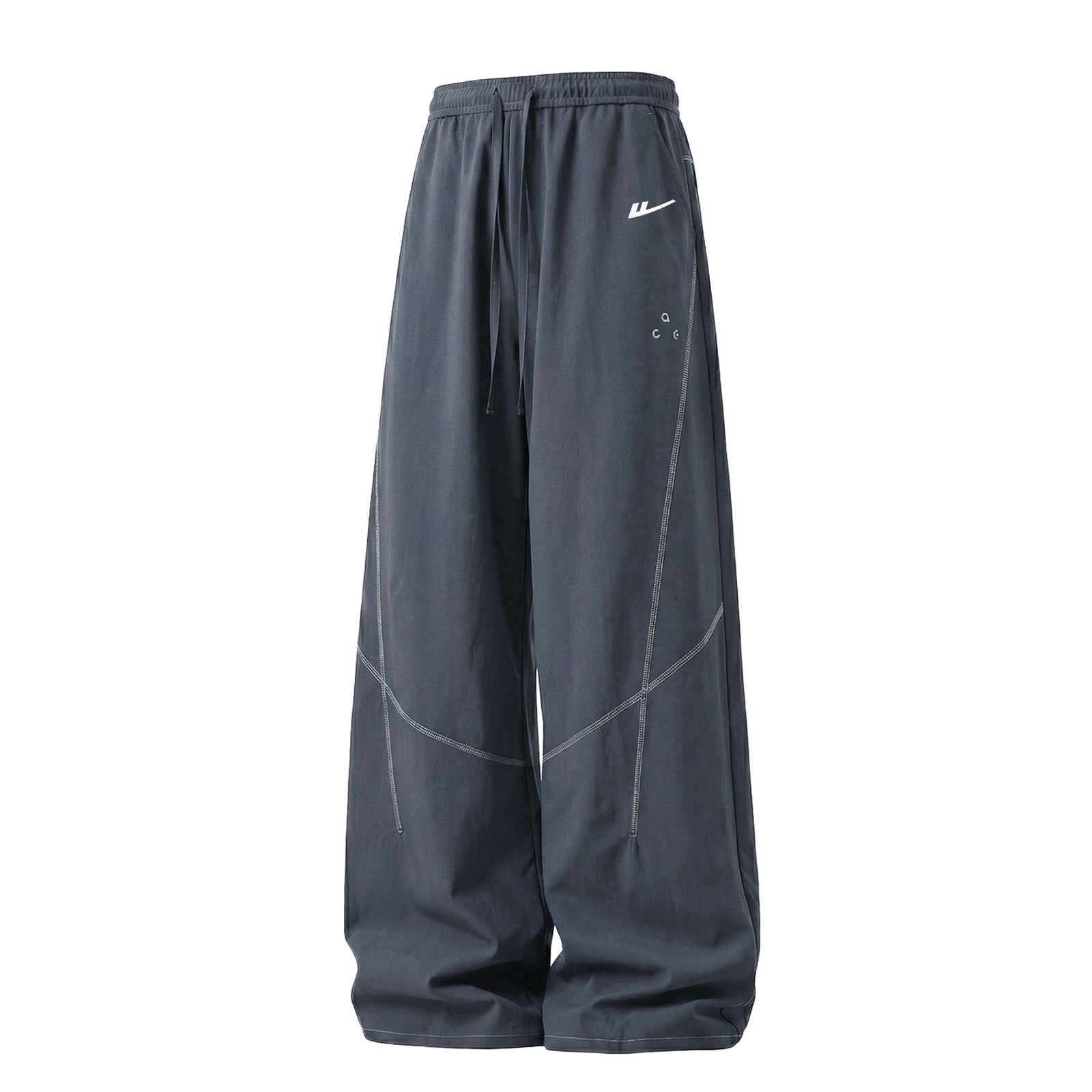 

Повседневные брюки женские Moderate Straight Fit WARRIOR, серый синий[free diy brand merch]