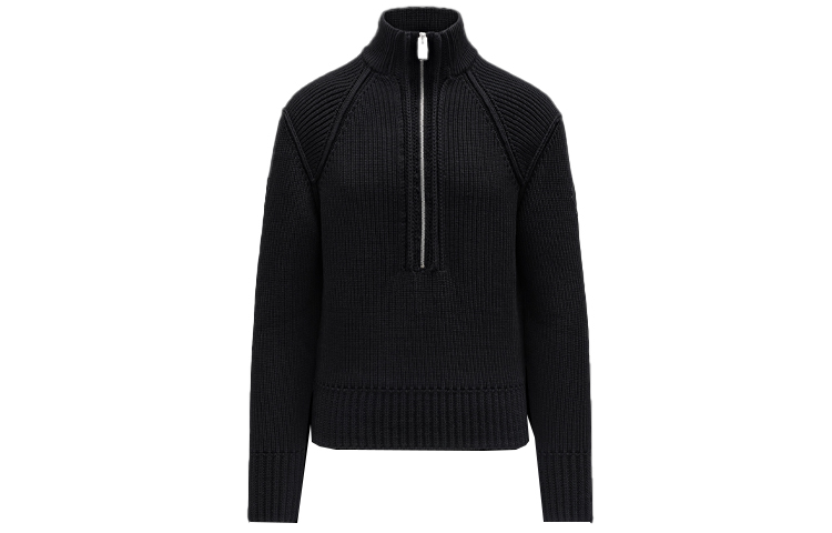 

Вязаная молния свитер куртка Moncler, черный