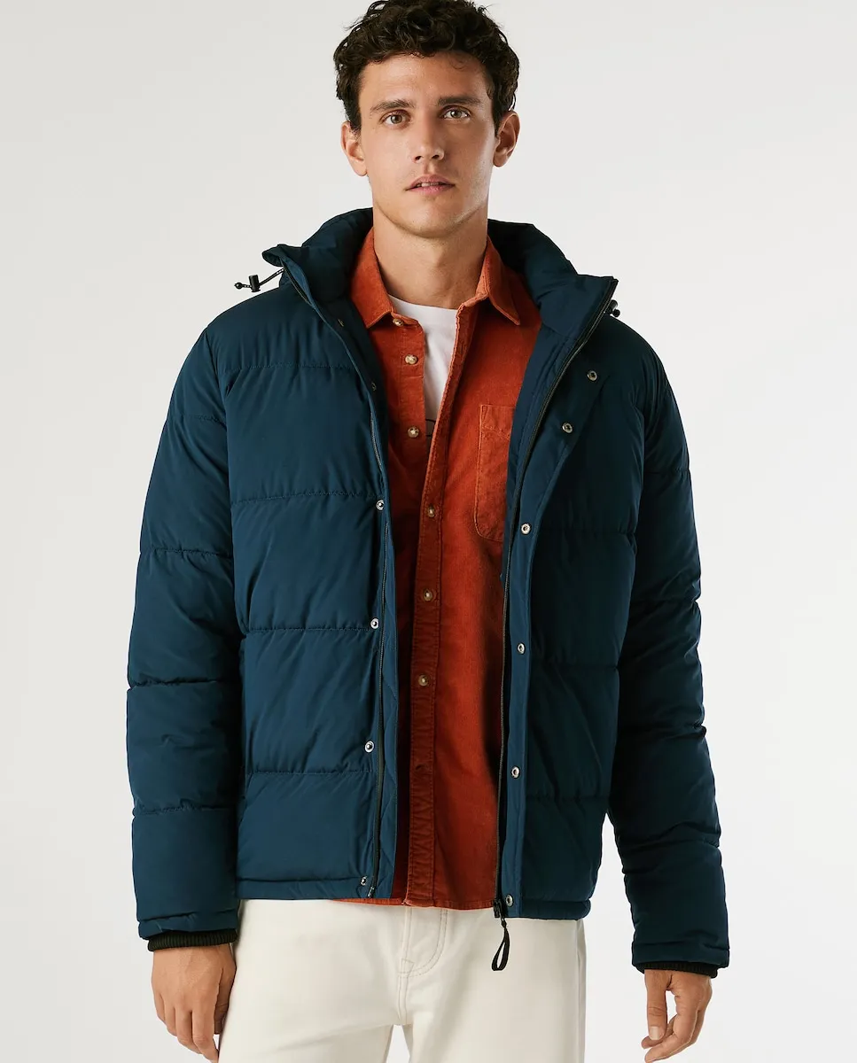 

Утепленная мужская куртка с капюшоном Pepe Jeans, синий