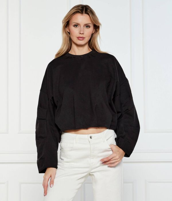 

Свитер македония Cropped fit Pinko, черный