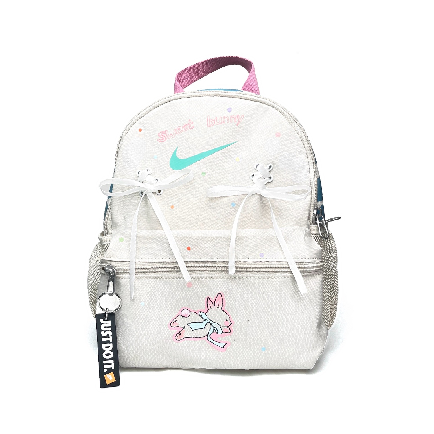 

Nike Воспитанный кролик рюкзак из ткани женский белый розовый, White Pink