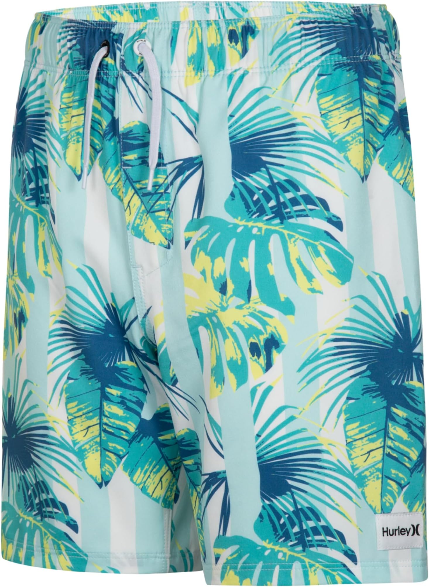 

Плавки Hurley Kids Cabana Stripe Pull On Swim Trunk, цвет Mint Candy