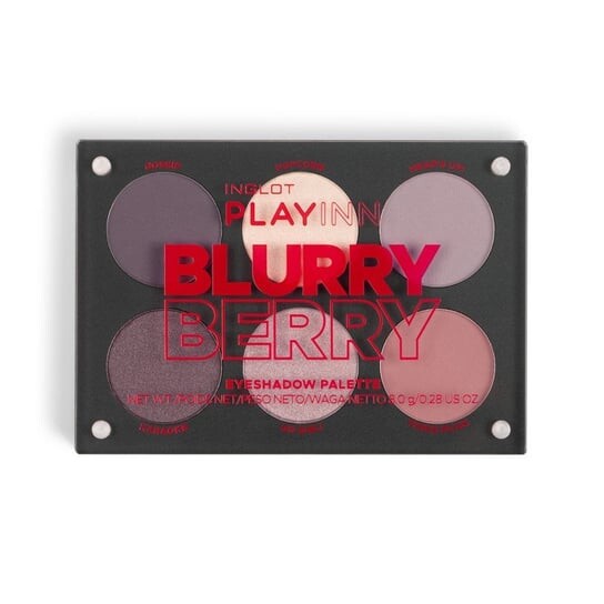 

Палитра теней для век Blurry Berry, 8 г INGLOT, PLAYINN, разноцветный
