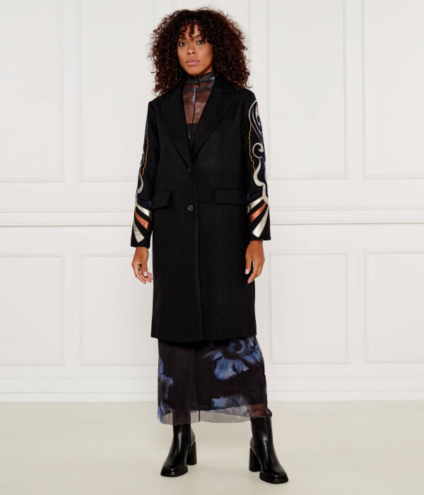

Пальто Desigual с добавлением шерсти, черный