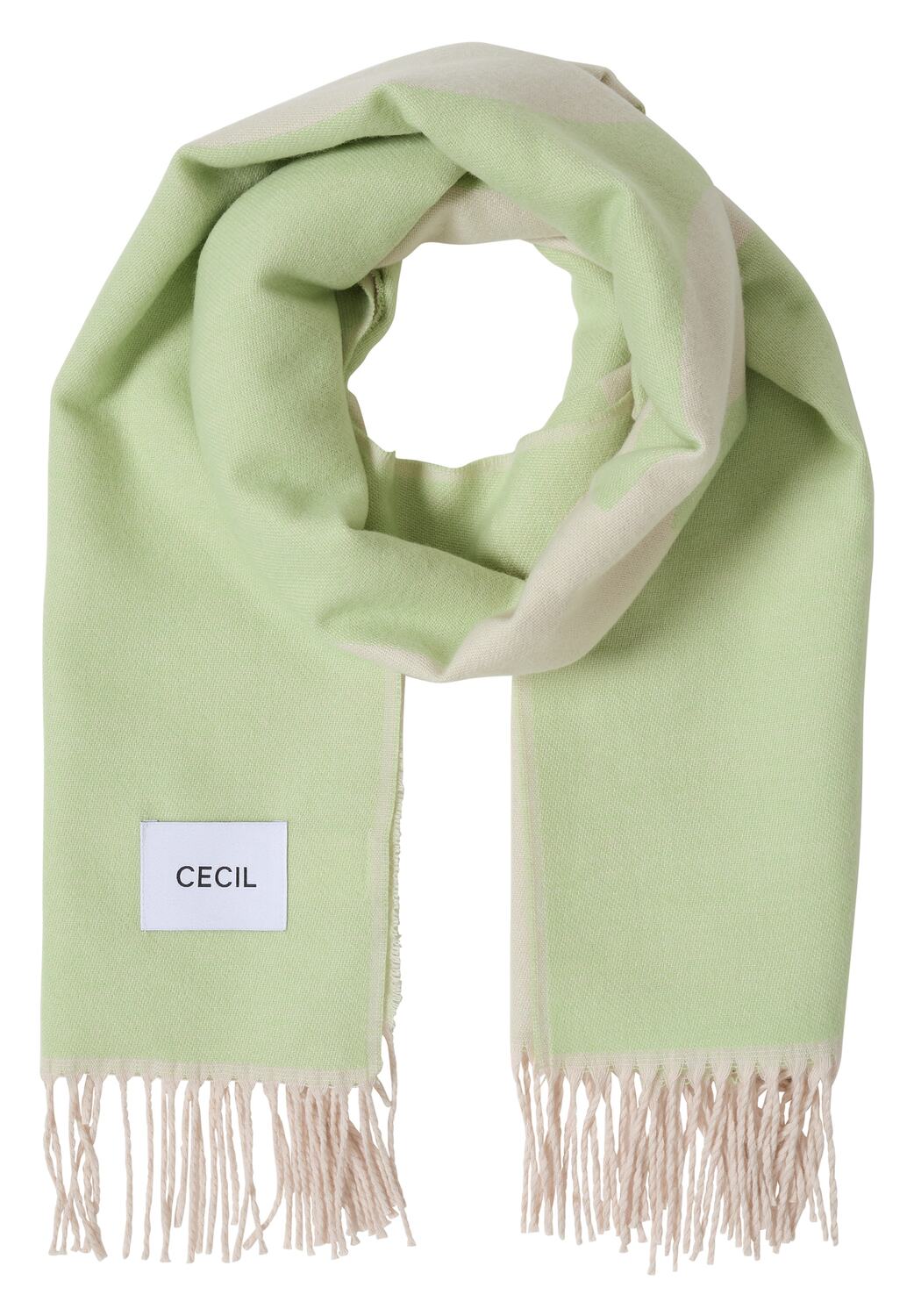 

CECIL Шарф в цвете беж, светло-зеленый