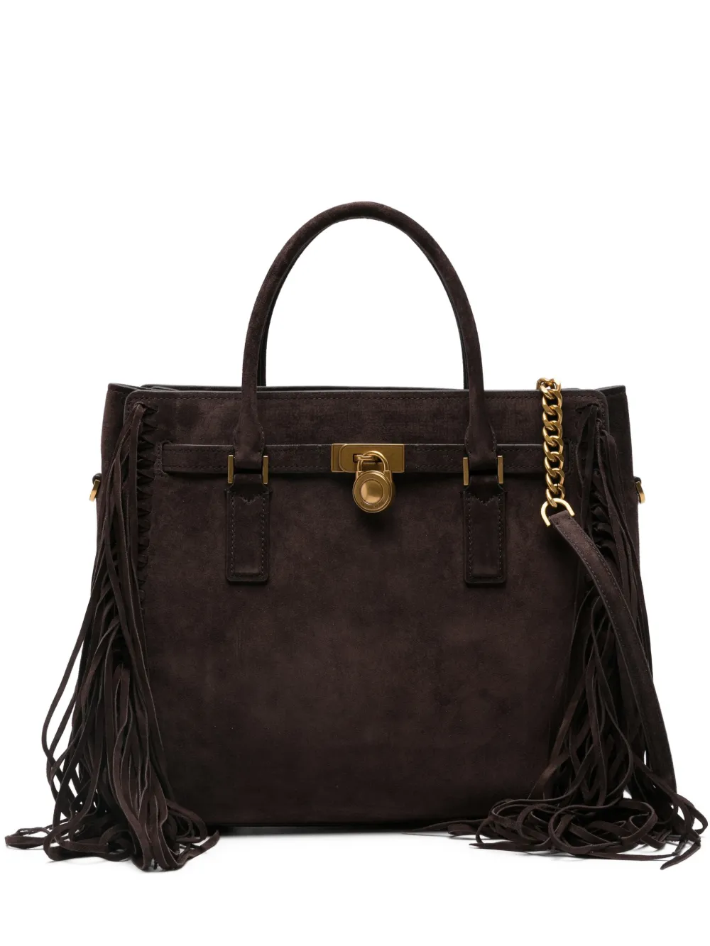 

Сумка-шопер с бахромой MICHAEL KORS, коричневый