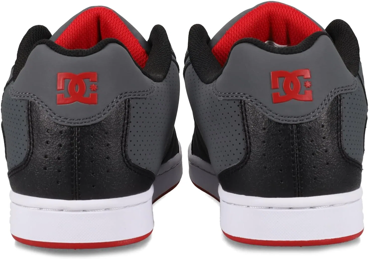 Кроссовки для скейтбординга DC Shoes Net, серые/черные/красные — фото 3