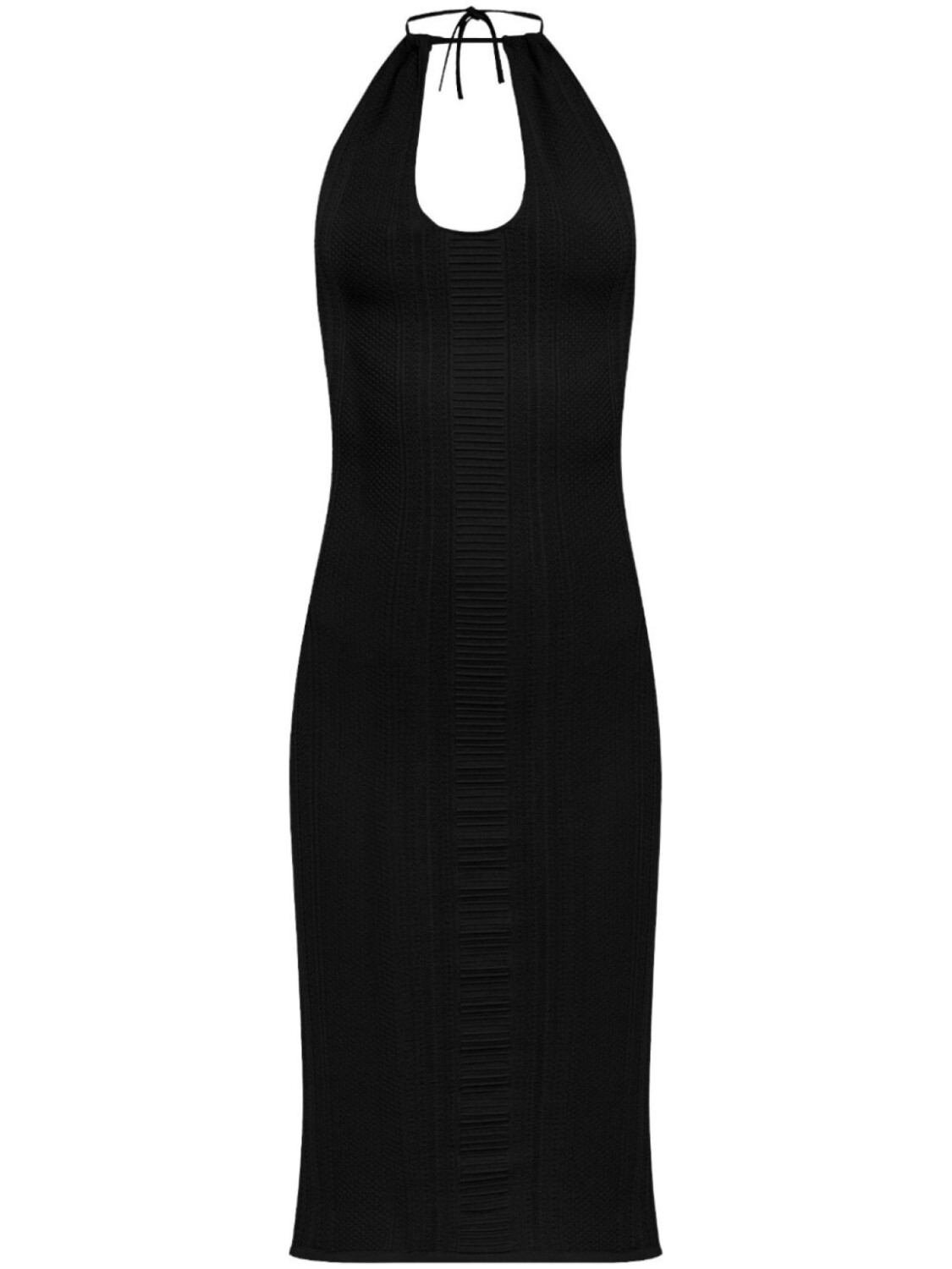 

DSQUARED2 трикотажное платье миди, черный