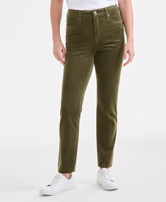 

Узкие джинсы из вельвета прямого кроя, созданные для Macy's Style & Co, зеленый