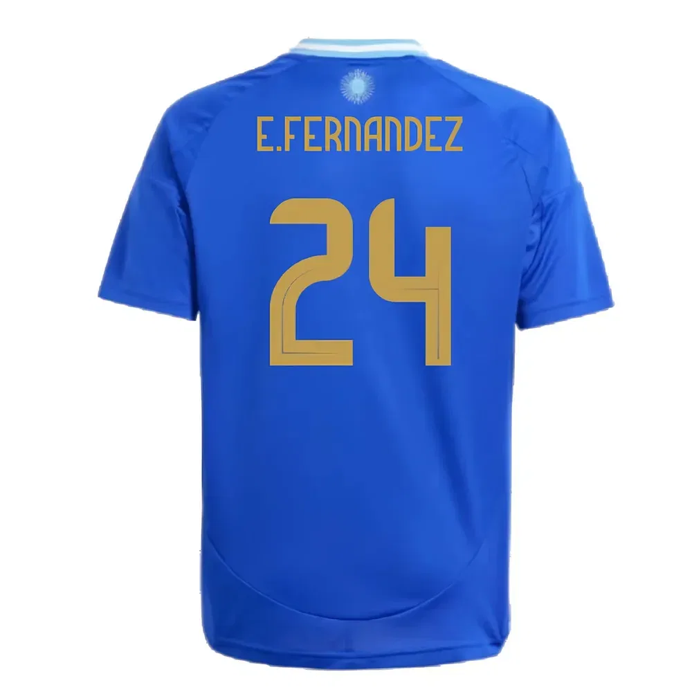 Футболка Argentina Away 2024/25 Enzo Fernandez, синий — фото 2