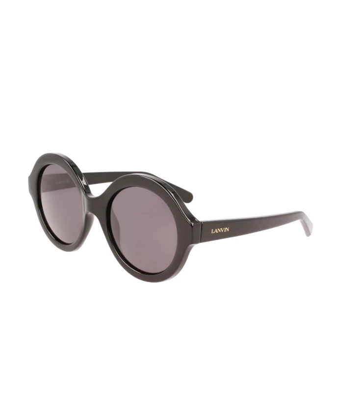 

Круглые солнцезащитные очки из ацетата Lanvin, черный