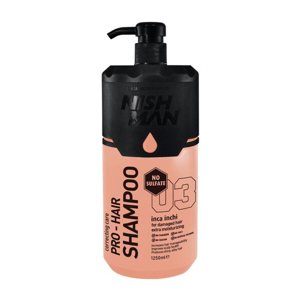 

Шампунь для поврежденных волос, 1250 мл Nishman Pro-Hair 03 inca inchi