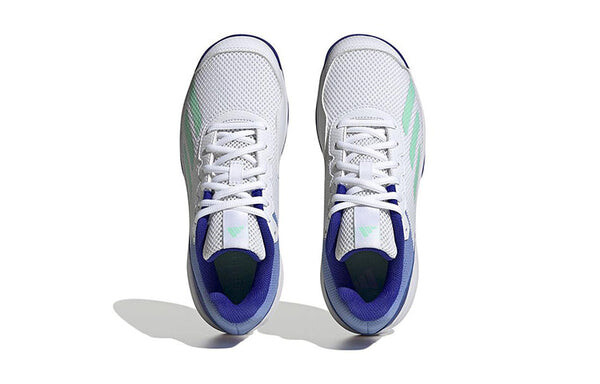 Кроссовки (GS) adidas Courtflash Tennis 'White Lucid Blue', белый — фото 4