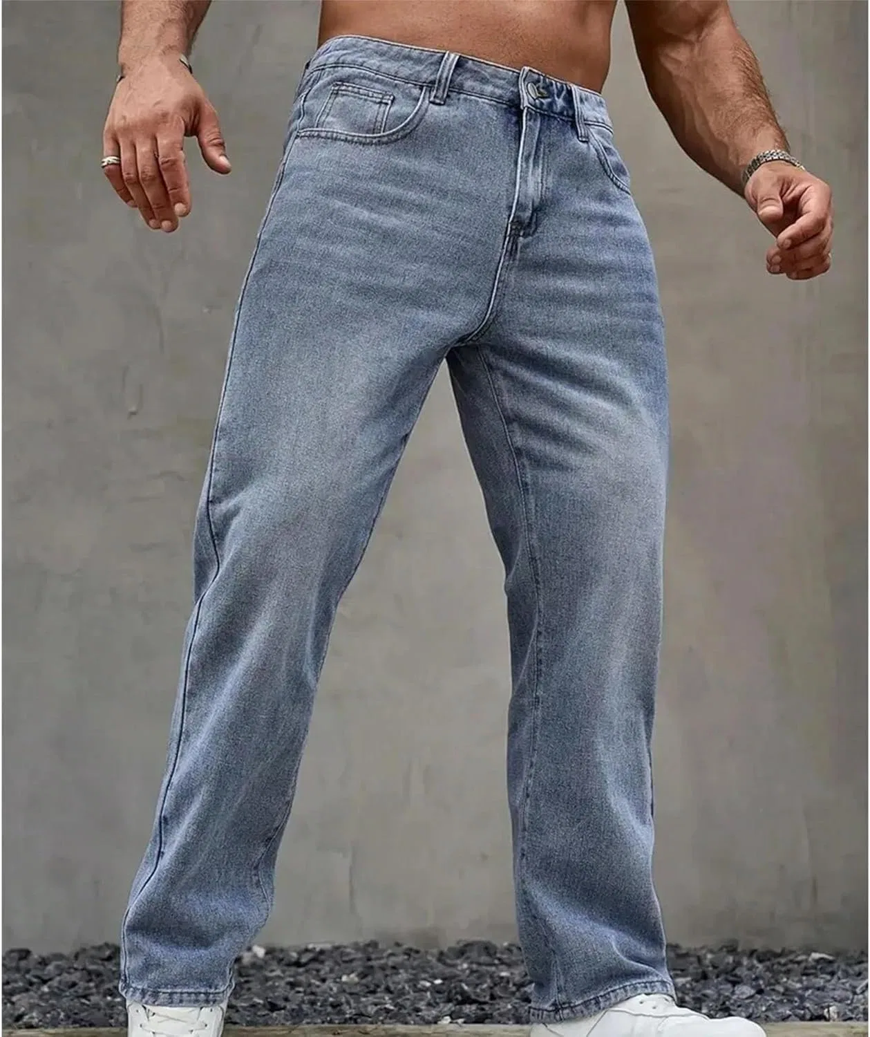 Джинсы узкие Mens Slim Fit, K7l8 — фото 4