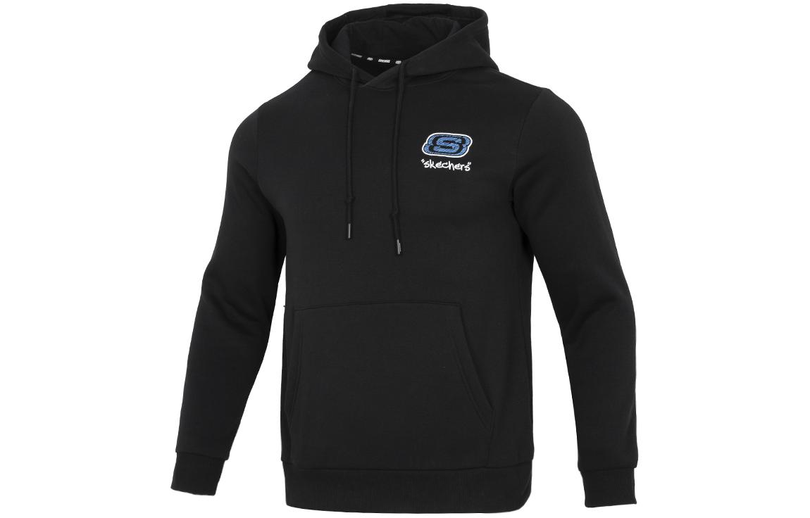 

Skechers Яркая облегающая толстовка с капюшоном и длинными рукавами, унисекс, черная