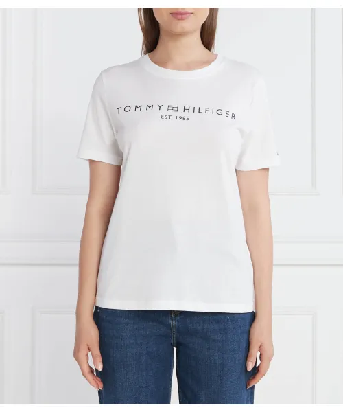

Футболка с логотипом reg corp c-nk ss Regular fit Tommy Hilfiger, белый
